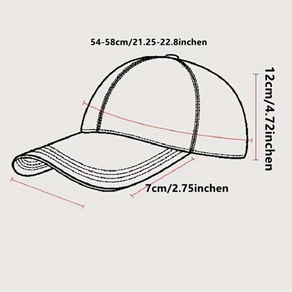 Red Baseball Cap for Everyday Wear Especially Valentine’s Day BRAND NEW - Picture 2 of 3